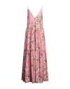 Pucci Woman Maxi Dress Pink Size 10 Cotton