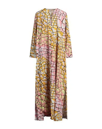 Pucci Woman Maxi Dress Pink Size 6 Cotton