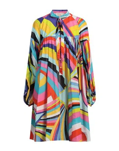 Pucci Woman Midi Dress Pink Size 6 Cotton
