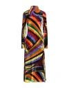 Pucci Printed Stretch-velvet Midi Dress In Red