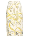 Pucci Woman Midi Skirt White Size 8 Cotton In White