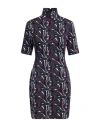 Pucci Woman Mini Dress Black Size L Polyamide In Black