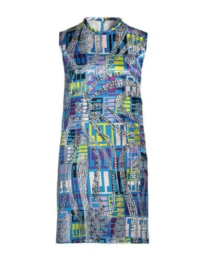 Pucci Woman Mini Dress Blue Size M Viscose