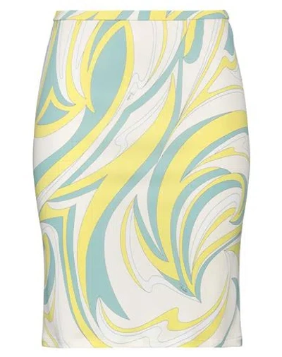 Pucci Woman Mini Skirt Ivory Size 2 Viscose, Silk In White