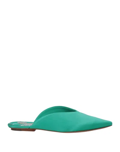 Pucci Woman Mules & Clogs Green Size 11 Textile Fibers