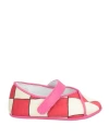 Pucci Babies'  Woman Newborn Shoes Red Size 9 Textile Fibers