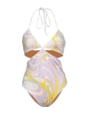 Pucci Woman One-piece Swimsuit Lilac Size 10 Polyamide, Elastane In Purple