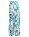 Pucci Woman Pants Azure Size 12 Silk In Blue