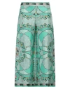 Pucci Woman Pants Green Size 14 Silk In Green