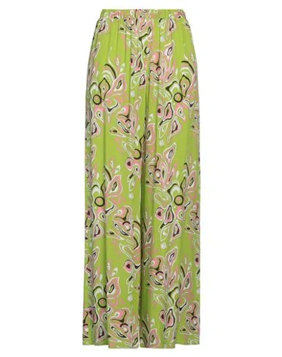 Pucci Woman Pants Lime Green Size 14 Viscose