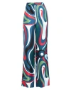 Pucci Woman Pants Navy Size 16 Silk In Navy