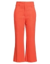 Pucci Woman Pants Orange Size 14 Viscose, Polyamide