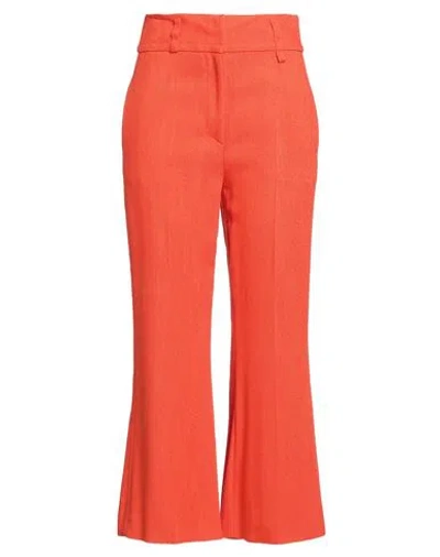 Pucci Woman Pants Orange Size 14 Viscose, Polyamide