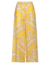 Pucci Woman Pants Yellow Size 6 Cotton, Silk In Yellow