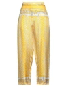 Pucci Woman Pants Yellow Size 8 Silk