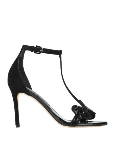 Pucci Woman Sandals Black Size 6 Leather