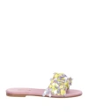 Pucci Woman Sandals Light Purple Size 7 Textile Fibers In Purple