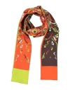Pucci Woman Scarf Orange Size - Silk In Multi