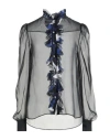 Pucci Woman Shirt Black Size 10 Silk In Black