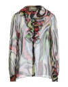 Pucci Woman Shirt Black Size 14 Silk, Polyester In Black