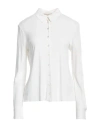 PUCCI PUCCI WOMAN SHIRT IVORY SIZE 14 VISCOSE, SILK