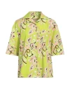 Pucci Woman Shirt Light Green Size 12 Cotton In Green