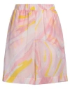 Pucci Woman Shorts & Bermuda Shorts Pink Size 6 Cotton, Silk
