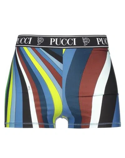 Pucci Woman Shorts & Bermuda Shorts Slate Blue Size S Polyamide, Elastane