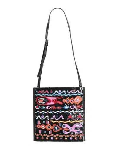Pucci Woman Shoulder Bag Black Size - Polyester, Lambskin