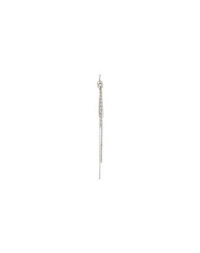 Pucci Woman Single Earring Silver Size - Brass, Aluminum