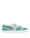 Pucci Woman Sneakers Green Size 6 Textile Fibers In Green