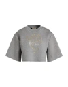 Pucci Woman Sweatshirt Grey Size L Viscose, Polyurethane, Elastane In Gray