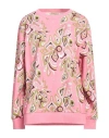 Pucci Woman Sweatshirt Pink Size M Polyester, Polyamide, Elastane, Cotton In Pink