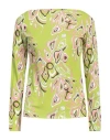 Pucci Woman T-shirt Lime Green Size 6 Viscose, Silk In Green