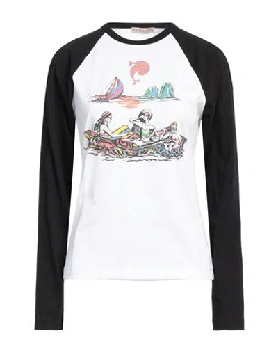 Pucci Woman T-shirt White Size M Cotton