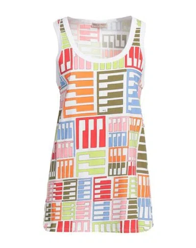 Pucci Woman Tank Top White Size L Cotton