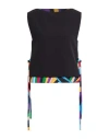 Pucci Woman Top Black Size 8 Polyester, Elastane, Silk