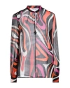 Pucci Woman Top Black Size 8 Silk In Black