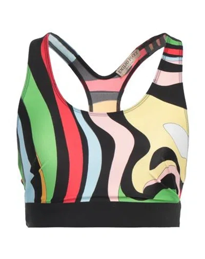 Pucci Woman Top Green Size S Viscose, Polyamide, Elastane