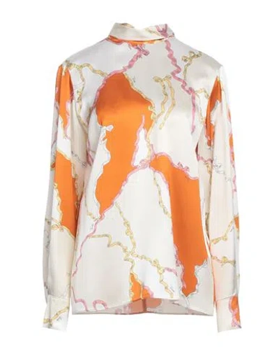 Pucci Woman Top Ivory Size 6 Viscose In Pink