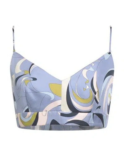 Pucci Woman Top Lilac Size 10 Silk