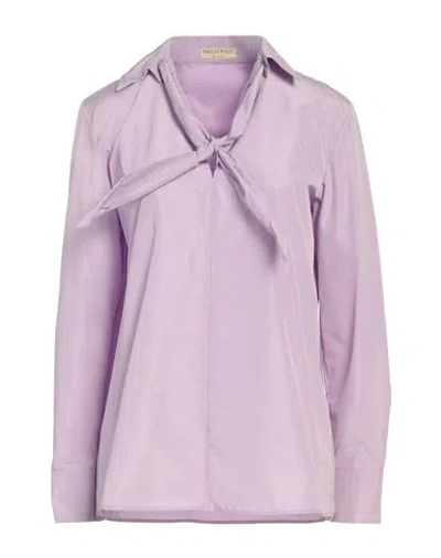 Pucci Woman Top Lilac Size 14 Polyester In Purple