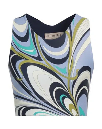 Pucci Woman Top Lilac Size L Polyamide, Elastane In Purple