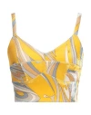 Pucci Woman Top Marigold Size 8 Viscose, Polyamide, Elastane In Yellow