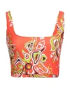 Pucci Woman Top Red Size Xs Polyamide, Elastane In Orange