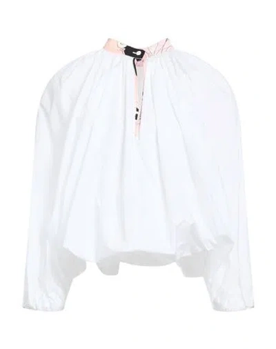 Pucci Woman Top White Size 10 Cotton