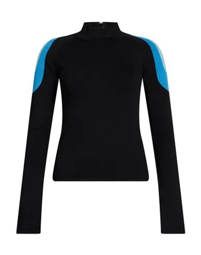 Pucci Woman Turtleneck Black Size L Viscose, Polyester