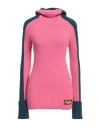 Pucci Woman Turtleneck Fuchsia Size L Virgin Wool In Pink