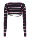Pucci Woman Top Black Size L Wool, Silk In Black
