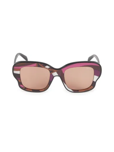 Pucci Women's 51mm Butterfly Sunglasses In Multi